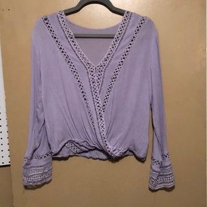 Beautiful lavender long sleeve top.